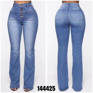New High-Waisted Blue Jeans